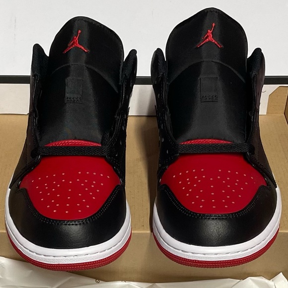 low jordans red and white